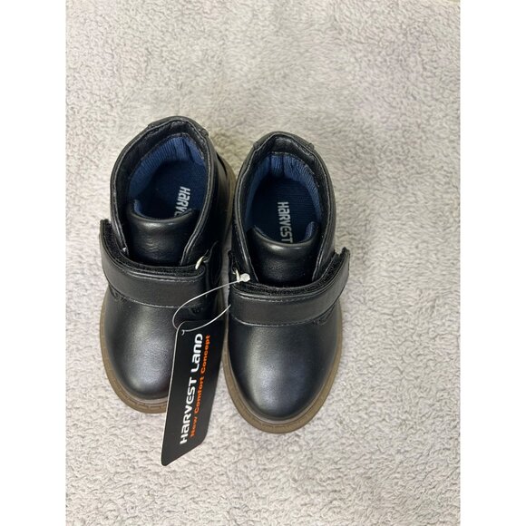 Harvest Land Boys' black leather dress boots size 6 - Picture 2 of 8